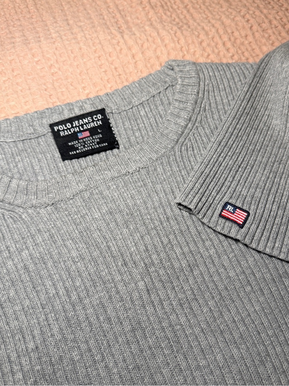 Vintage Ribbed Ralph Lauren Crewneck Sweater